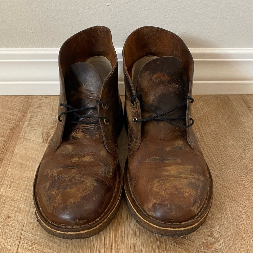 Clarks Desert Boots Beeswax Crepe Sole Size 9.5